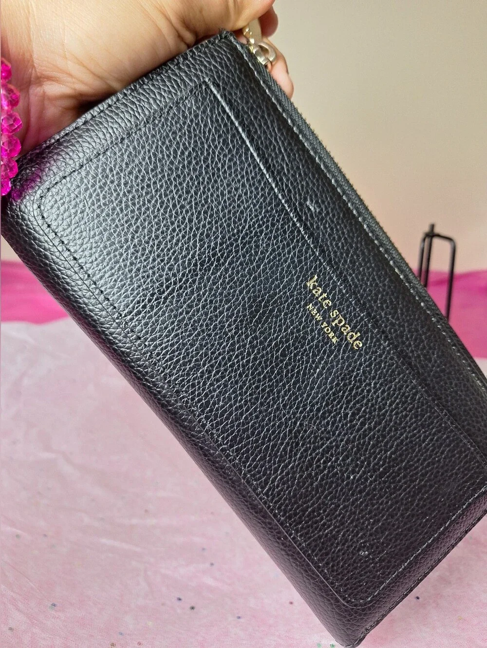 Kate Spade Wallet Black Leather